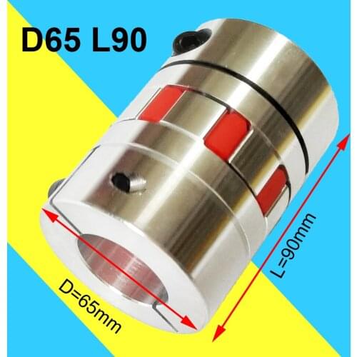 Jaw Spider Plum Flexible Coupler 17 20 22 24 30 25.4 25MM Motor Shaft Coupling D65 L90