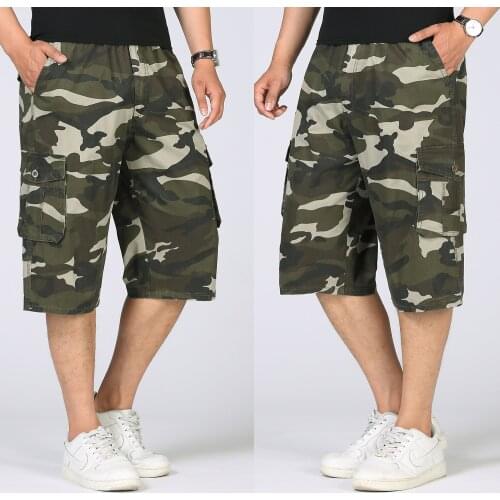 2021 New Cargo Shorts Men Cool Camouflage Summer Cotton Casual Men Short Pants Men Clothing Comfortable Camo Men Cargo Shorts