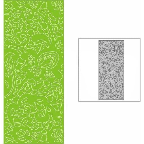 New Enjoy Leisure Time Slim Background Plate Craft Embossing Mold 2021 Metal Cutting Dies for DIY Scrapbooking Album Card Making