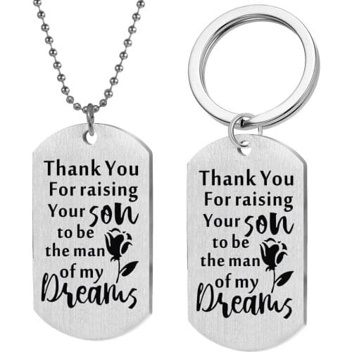 New Hot Selling Accessories Stainless Steel Tag Necklace TO MY MOM Army Brand Pendant Pendant Mothers Day Gift