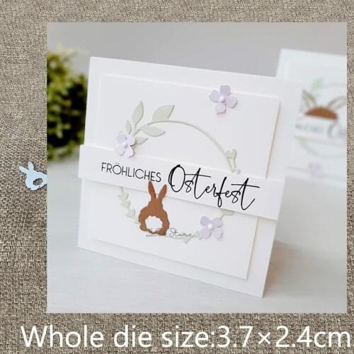 New Design Craft Metal stencil mold Cutting Dies cute bunny decoration scrapbook die cuts Album Paper Card Craft Embossing