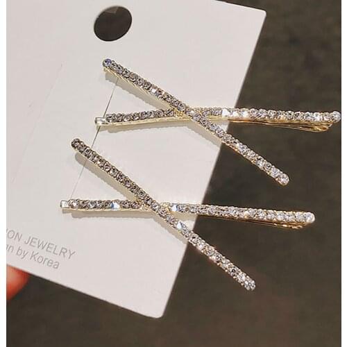 Tide Restoring Ancient Ways New Contracted Fashion Women Fashionable Glamour Word Hairpin Clip Accessories