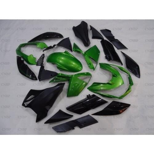 For Kawasaki Z1000 2010 - 2013 STREET EDITION Plastic Fairings Z-1000 12 13 Body Kits Z 1000 2012 Green Black Full Body Kits