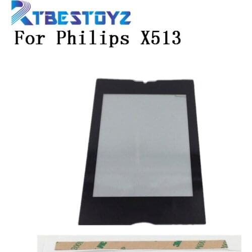 RTBESTOYZ For Philips x513 Outer touch panel screen lcd glass front lens by free shipping