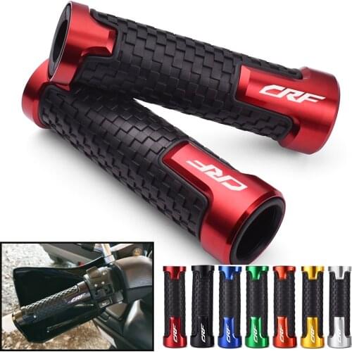 Motorcycle Handlebar Grips CNC aluminum Rubber Hand Thruster Grip For Honda CRF250R CRF450R CRF 250 450 R 2007-2020 Accessories