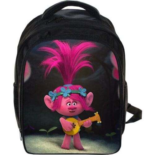 Lovely Trolls Printing Backpacks Bag Schoolbags Mochila Casual Rucksack Travel Daypack For School Kindergarten Girls Boys
