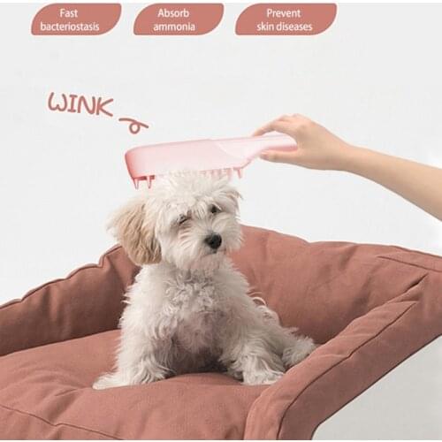 Pet Odor Eliminator Brush Electric Ozone Generator Massage Comb Rechargeable Handheld Dog Grooming Hair Removal Tool