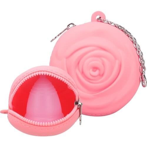 Menstrual Cup Bag Silicone Copa Menstrual Storage Bag Cup Menstrual Portable Storage Case Washable Storage Bags Period Cup Bag