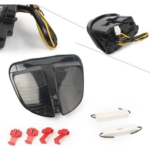 LED Motorcycle Tail Turn Signals Integrated Light For SUZUKI GSXR600 GSXR750 GSX-R600 GSX-R750 2006 2007 Accessories Smoke