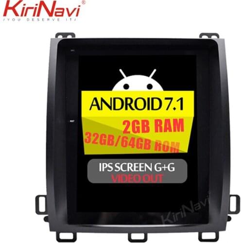 Kirinavi Vertical Screen Tesla Style Radio Android 10.4" Video Car Dvd Player For LEXUS GX470 2004-2009