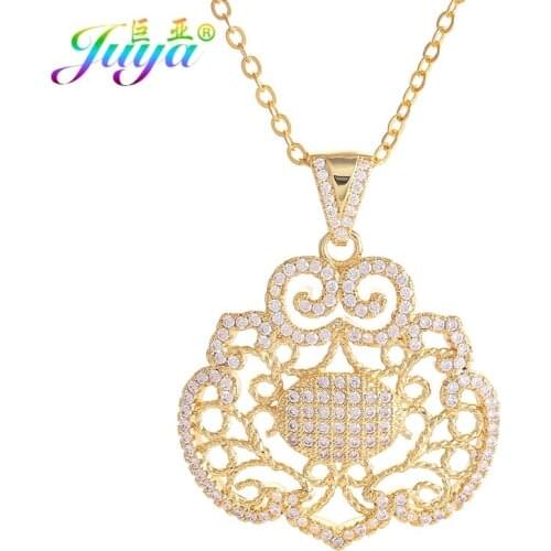 Juya Women Long Chains Sweater Necklace Micro Pave Zircon Floating Life Locket Pendant Necklace For Christmas Gift Jewelry