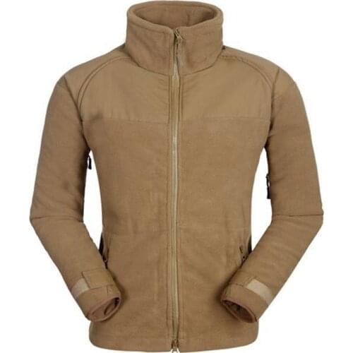 Winter Outdoor Windproof Fleece Warm Coat Liner Men Sports Camping Riding Softshell Thermal Stand Collar US Army Tactical Jacket