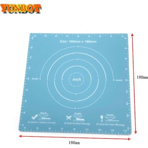3d printer Magnetic Print Bed Tape square 180*180mm Coordinate Printed sticker Build Plate Tape FlexPlate PLA DIY 3Dprinter