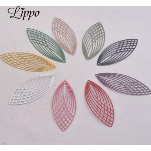 50pcs AC8987 15mm*40mm Big Oval Charms Pendants Diy Jewelry Components