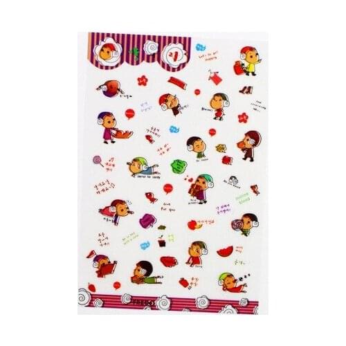 6pcs Variety girl Sticker Organizer Calendar Diary Book Planner for DIY Scrapbooking Decoration Diary Sticker papeleria