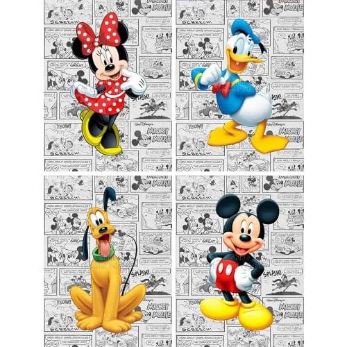 Diamond Painting Mickey Cartoon Disney Mural Full Square Round 5D DIY Art Gift Embroidery Cross Stitch Mosaic Home Decor