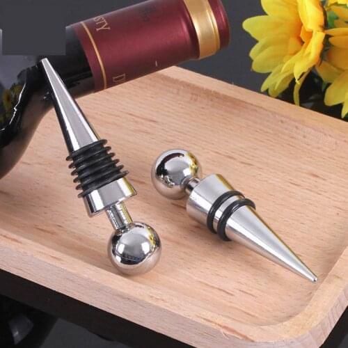 Zinc Alloy Wine Bottle Stopper Metal Clear Rhinestones Beer Wine Cork Plug Bottle Cover Kitchen Bar Tool Barware