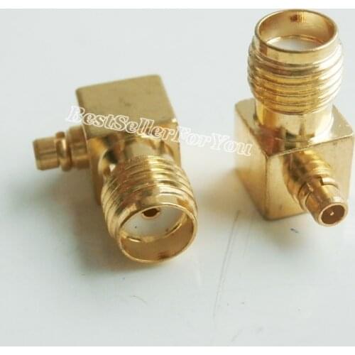 Welcome To Our Shop!1Pcs SMA Female Jack To MMCX Male Right Angle 90 Degree RA Plug RF Coaxial Adapter Connector