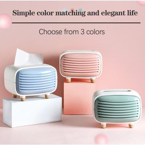 Home Imitation Rradio Creative Cute Bamboo Charcoal Tissue Box Napkin Papers Bag Paper Case Box Table Decoration Storage Box New