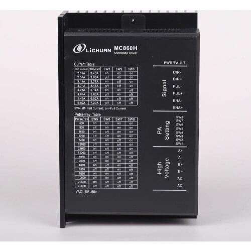 Microstep driver 6A stepper motor driver step motor MC860H fit nema34 stepper motor sepcial for CNC router usable with ardunio