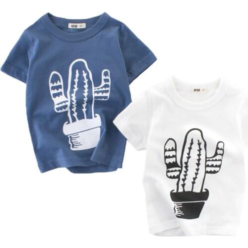 Baby Boys T shirt Summer 2021 New Kids Cartoon T-shirt for Boys Cotton Children Toddler Short Sleeve Tops Clothes 2-8 Years