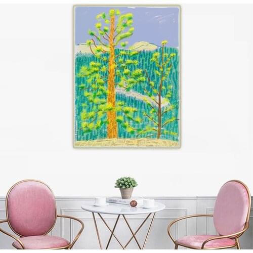 Canvas Oil Painting David Hockney"Yosemite National Park.Untitled.No.08"Western Art Decor Poster Wall Aesthetic Home Decoration