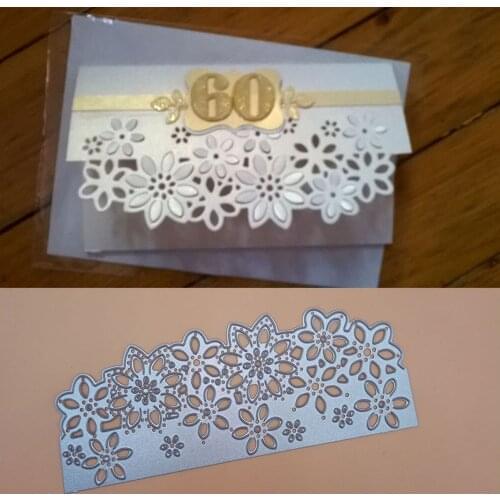 Laço flor de corte metal dados scrapbooking estêncil para álbum papel diy presente cartão decoração gravação dados novo New