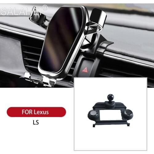 Hot Selling GPS Holder Bracket Car Mobile Phone Cell Dashboard Air Vent Stand Clip Mount For LEXUS LS 2018 Accessories Interior