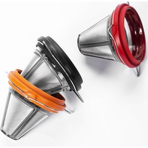 Pour Over Coffee Dripper Stainless Steel Reusable Drip Cone Coffee Filter Portable Coffee Maker Paperless Fine Mesh Strainer