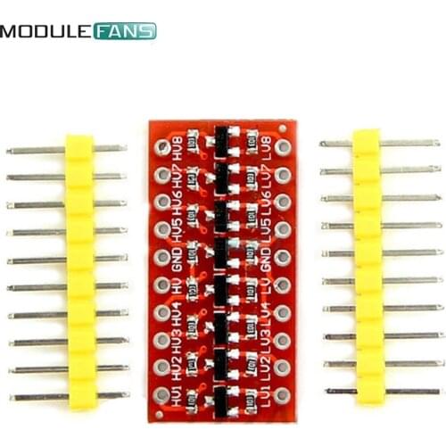 2PCS I2C IIC 8 Channel Logic Level Converter Module Bi-Directional Module For Arduino Step Up 3.3V To 5V