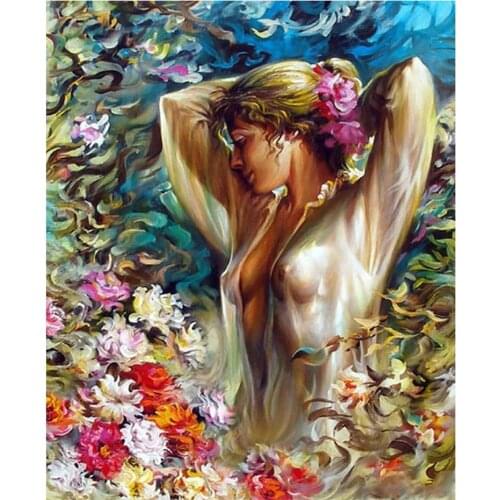 Tapb Animals Sexy Woman Kits Oil Painting By Numbers For Adults Paints By Numbers Canvas Painting 75x60cm DIY Gift Home Decor