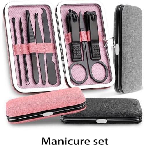 3-Piece Set High Quality Stainless Steel Nail Clip Non-slip handle Toenail Pliers Manicure Set