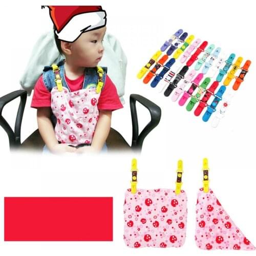 New Baby Care Accessories Infant Handkerchief Anti-clip Anti-lost Towel Double Head Anti-clip Cartoon Double-side Clip