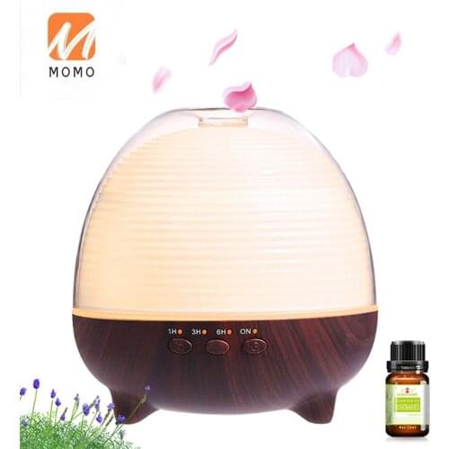 New 8-color atmosphere light wood grain aroma diffuser for home office 600ML