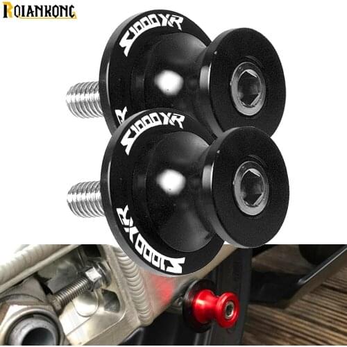 S1000XR LOGO Motorcycle CNC Swingarm Spools Slider 6/8/10mm Swing Screw Sliders For BMW S1000XR 2014 2015 2016 2017 2018 2019