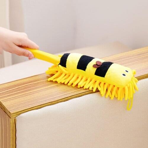 1pc Cute Cartoon Chenille Cleaner Window Conditioner Furniture Duster Dust Removal Brush Home Cleaning Tool Random Color