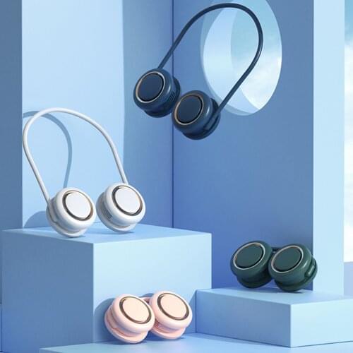 Neck Fan Portable Quiet USB Recharging Mini Air Cooler Outdoor Sports Home Yoga Fans for Summer Air Cooling