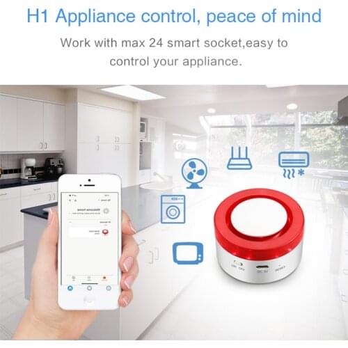 Tuya Smart Wireless WiFi Gateway Alarm Host And Alarm 2 In 1 Security Alarm System Door Sensor PIR Motion Sensor