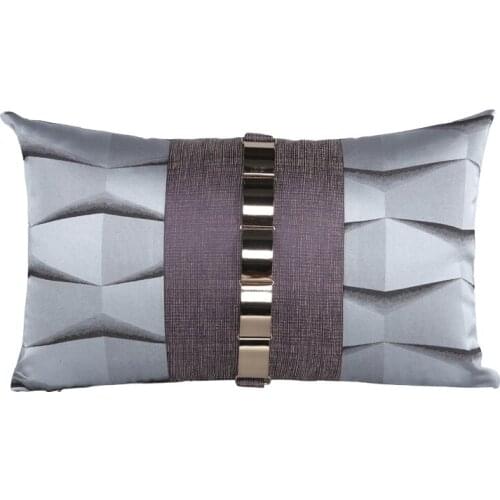 Modern Purple Cushion Cover Luxury Metal Decorative Living Room Pillow Cover Pillowcase Home Decor Throw Pillows 45x45cm/30x50cm