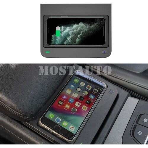 The Phone With QI Wireless Charging For Audi Q5 SQ5 Wireless Car Charger Phone Charger Pad Center Console 2016-2021
