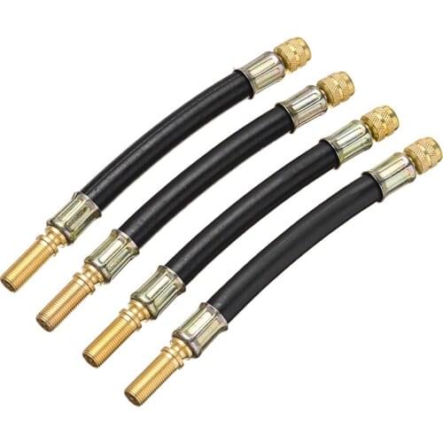 Universal 105mm Tire Valve Stem Extension Hole Caps Extender Flexible Rubber Hose Car Wheel Valve Stem Tire Valve Extension