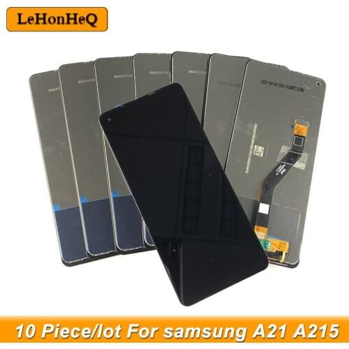 Lot LCD 10 PCS For Samsung Galaxy A21 A215U A215U1 A215 Display Touch Screen Digitizer For Samsung A21 LCD