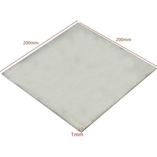 1 stainless steel polished plate thickness 1mm x 200mm x 200mm high temperature resistance, corrosion resistance