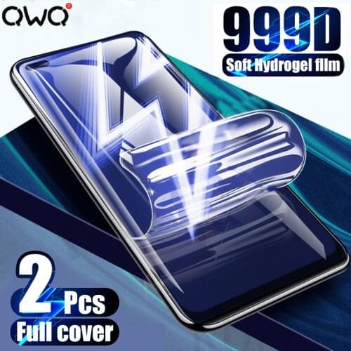2Pcs 999D Hydrogel Film Screen Protector For Realme 7 6 5 Pro Soft Film Realme X50 X7 X2 Pro C3 C11 C12 C15 V5 XT Film Not Glass