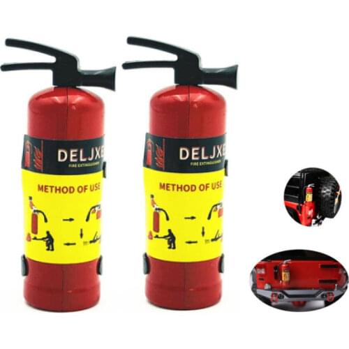 2PCS Fire Extinguisher Simulate RC Car 1:10 Parts for AXIAL SCX10 TRX4 D90 CC01 RC Truck Crawler