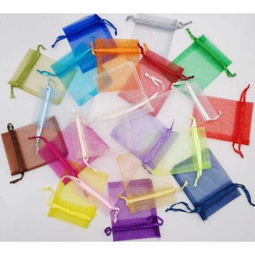 200pcs Organza Gift Bags 5x7 Drawstring Gift Box Packaging Bags Gifts For Birthday Christmas Wedding Bags Gift Bag Organza Pouch