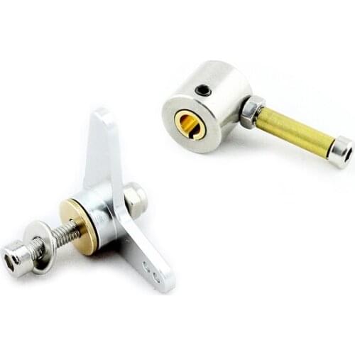 2Pcs Carburetor Corner Arm Horn Pull Rod Connector for Zenoah 26CC Gasoline Engine Throttle CNC Aluminum Parts for RC Boat Model