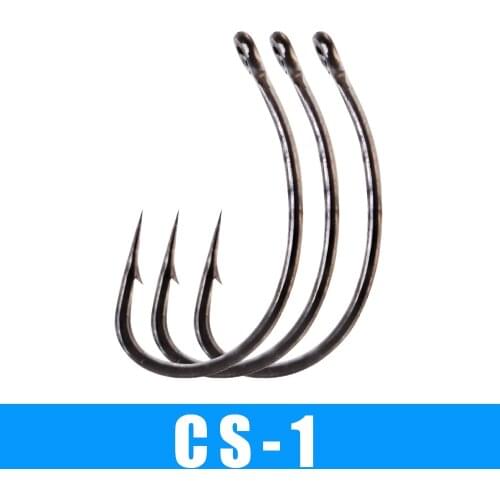 FTK 3packs Carbon Steel Circle Carp Fishing Hook With Ring 2/4/6/8# Europe Carp Hook Freshwater Barbed Single FishHook Japan