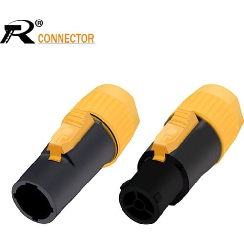 1PC OUT/IN 20A Aviation Waterproof Powercon LED Large Screen Power Plug High-power Flame-retardant Industrial Power Connector
