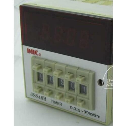 DHC time relay JSS48B-2Z positive or countdown delay relay 8 pin with base